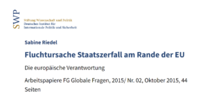 S. Riedel 2015 2 Fluchtursache Staatszerfall